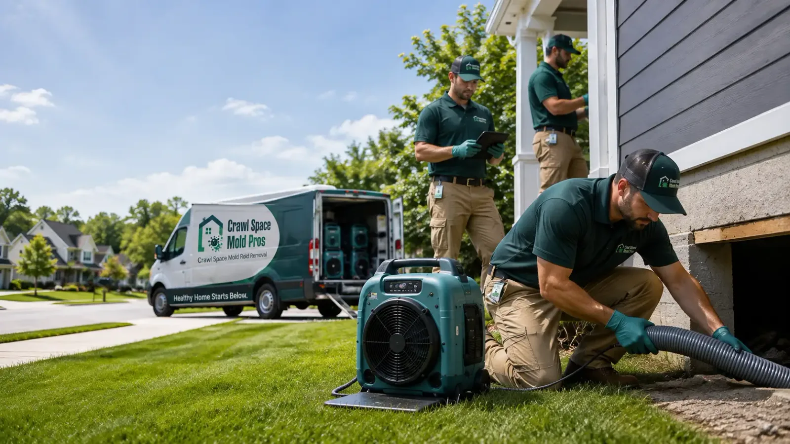 Crawl Space Mold Removal in Tescott, KS